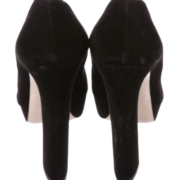 MIU MIU Suede Platform Pumps Size: 8.5 - Picture 5 of 5